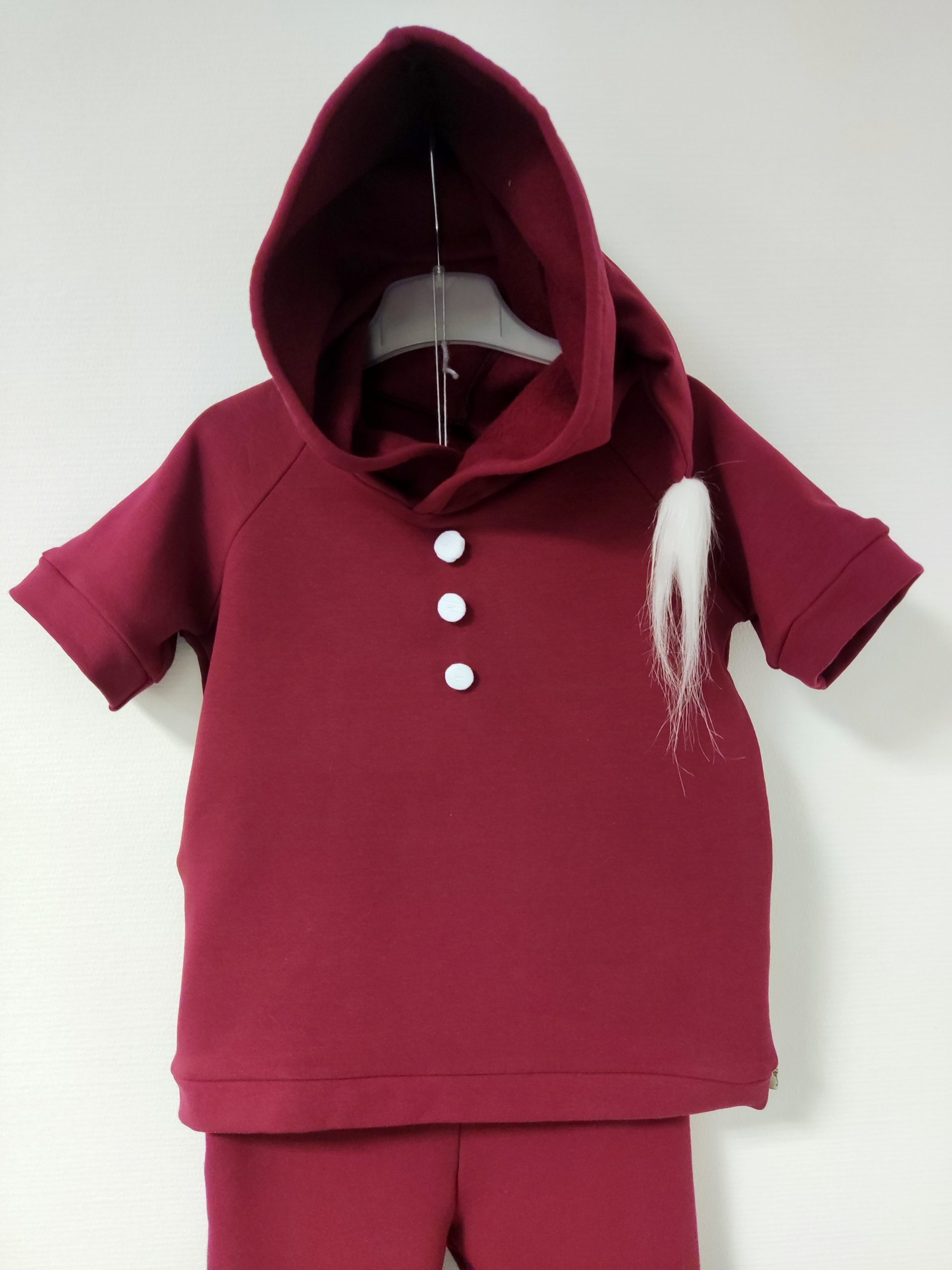Nykštuko komplektas su liemene. Bordo arba žalias - Image 3